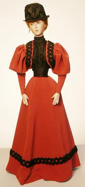 Click to enlarge image  - Lady Marion Mold Set - 1895 Bolero Jacket with Leg O Mutton Sleeves