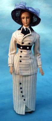 Click to enlarge image  - Lady Marion 17 inch Mold Set - 1912 Rose's Boarding Suit 