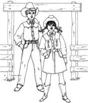 Click to enlarge image Don't Fence Me In Western Outfit - Pattern 5